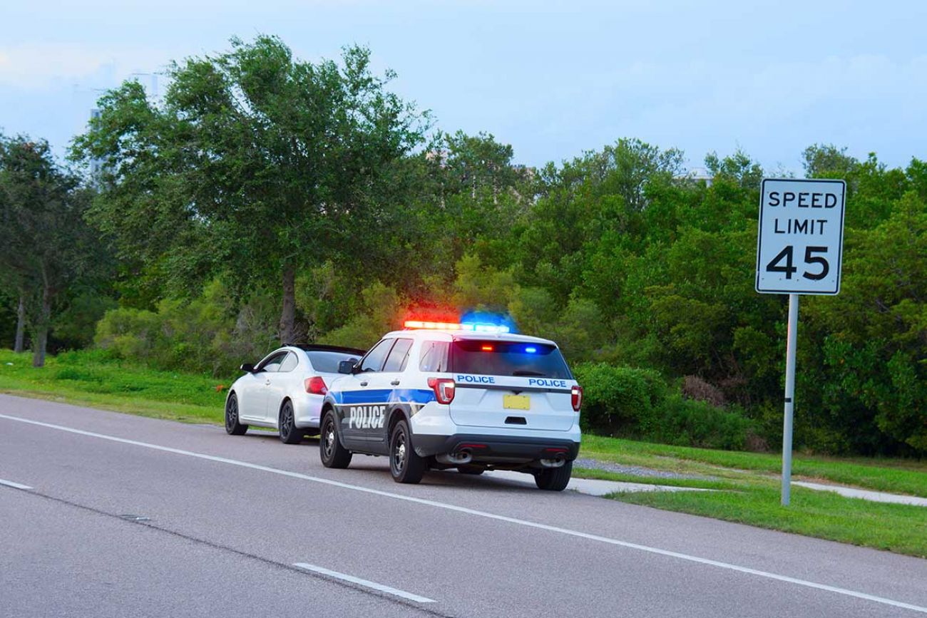 car pulled over