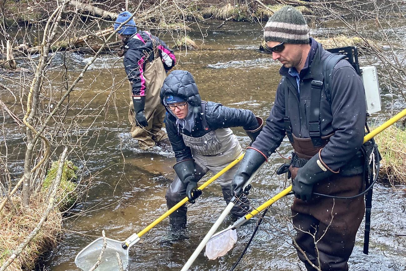 men fishing