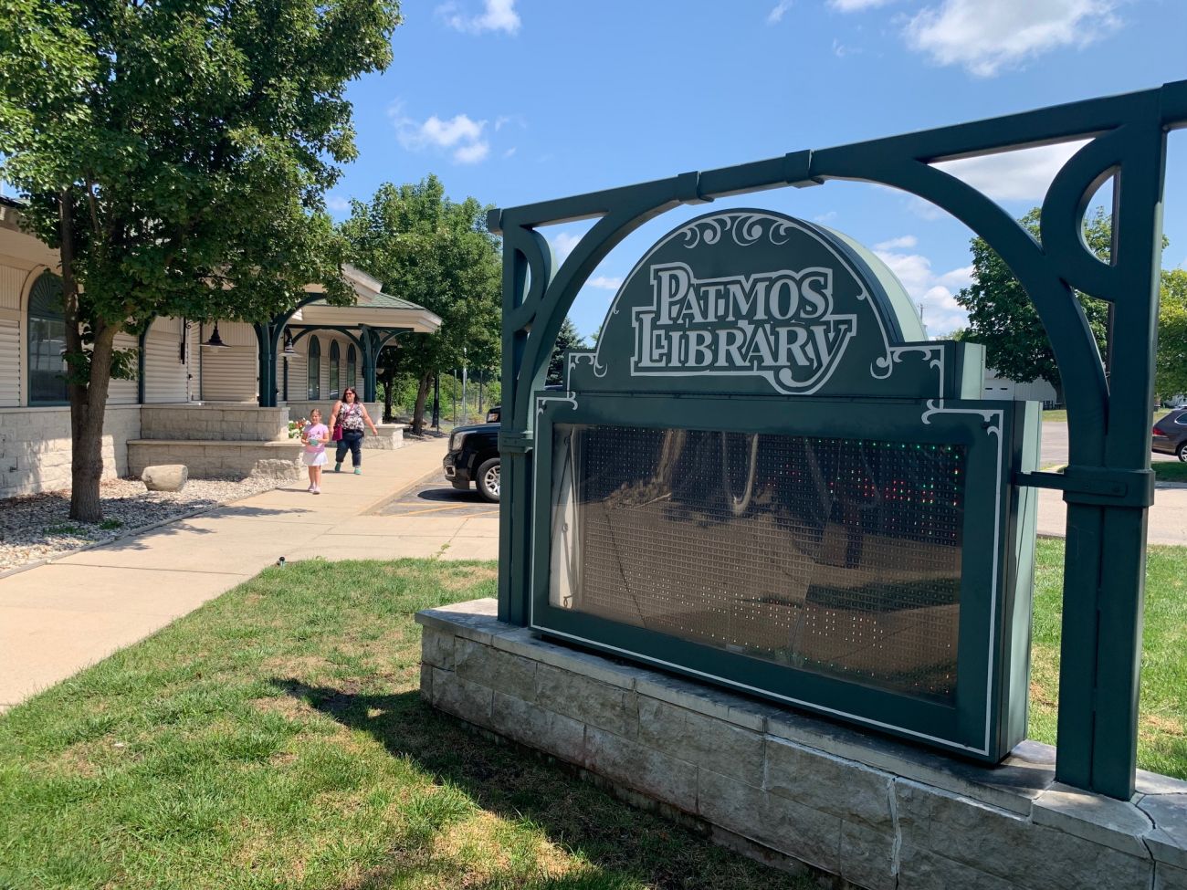 library sign