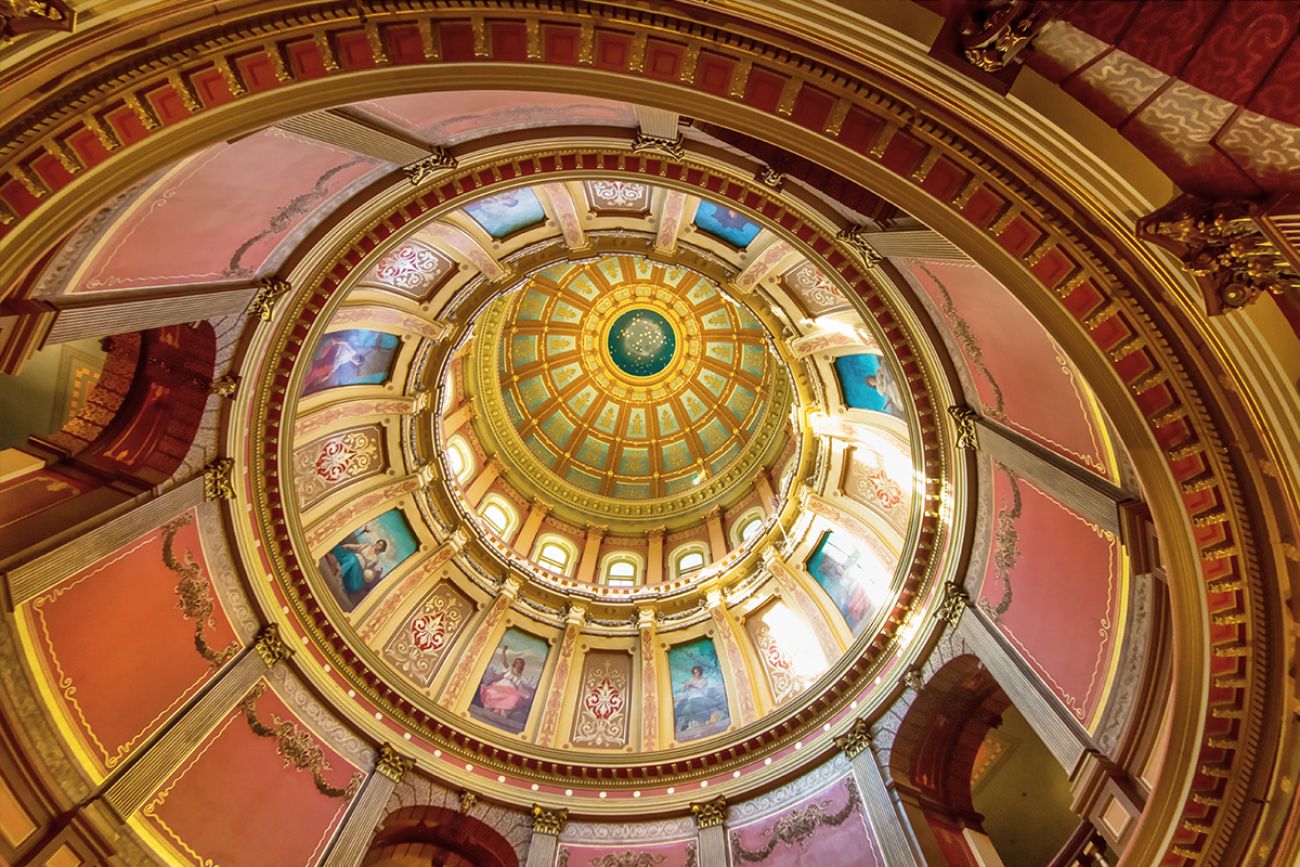 inside the state capitol