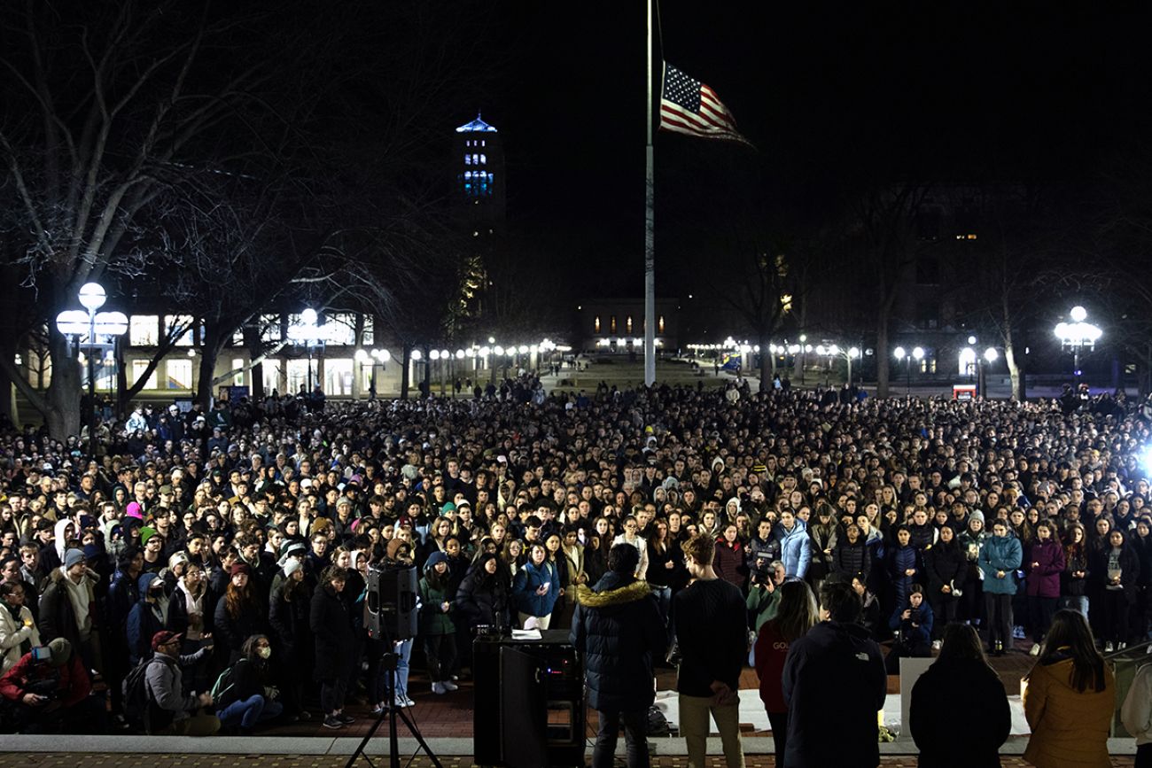 university of michigan vigil for MSU