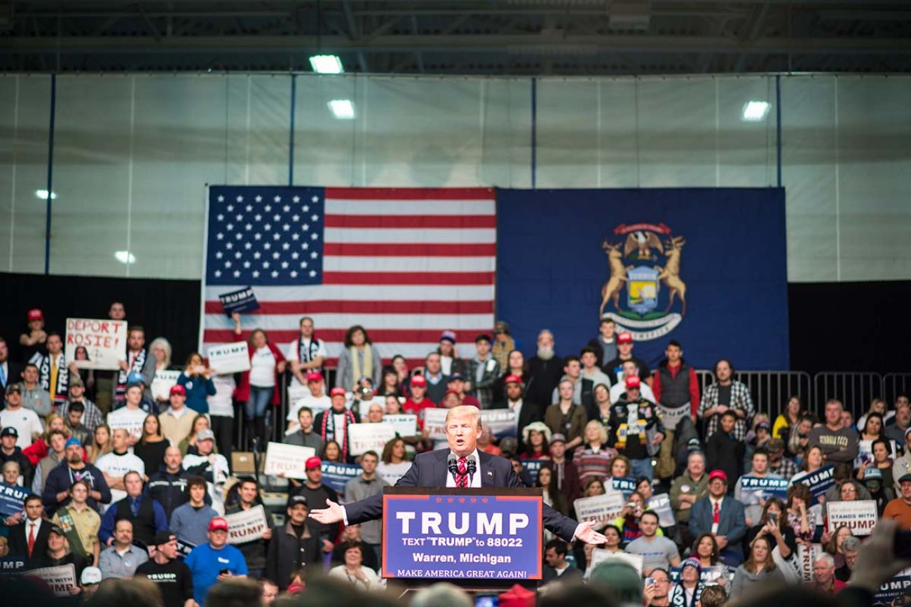 Donald Trump rally in 2016