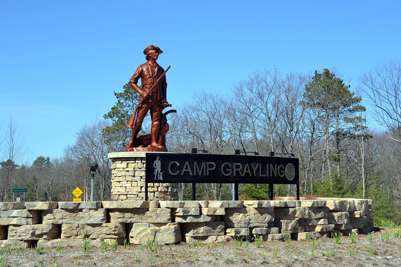 Camp Grayling sign