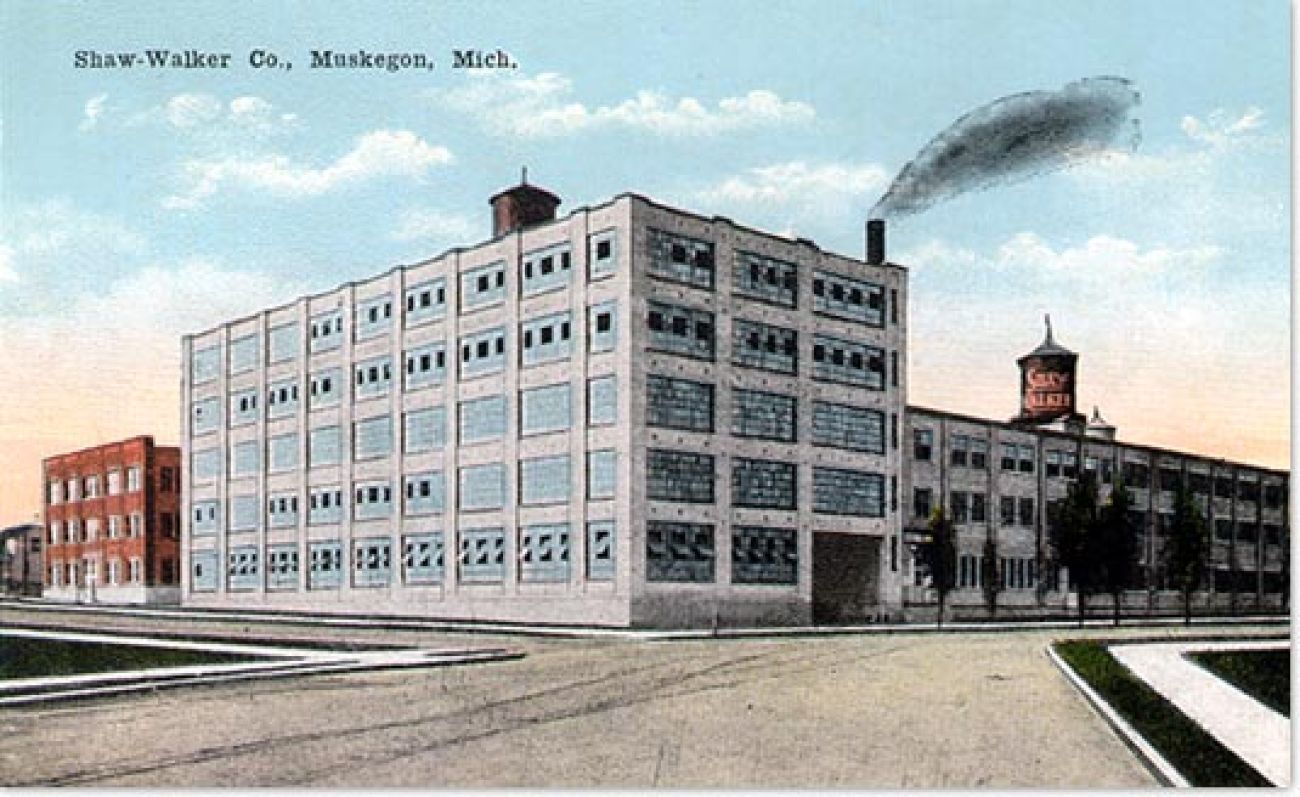 Shaw-Walker Furniture Co. postcard