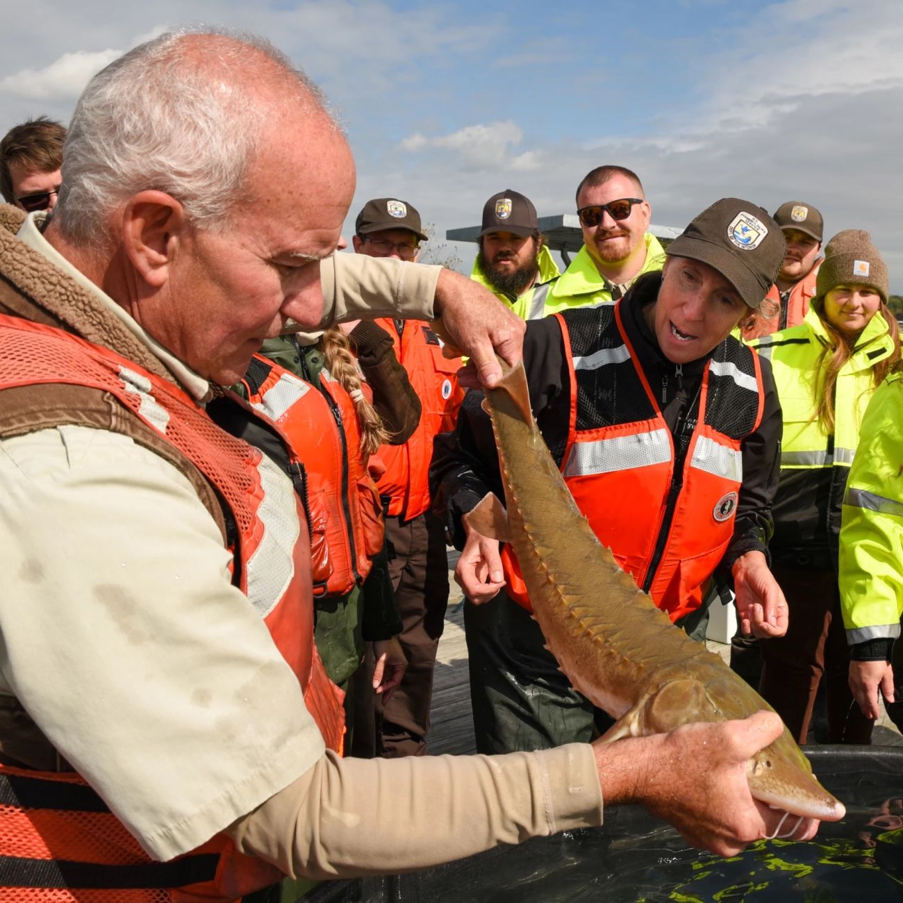 Jim Boase holding a fish