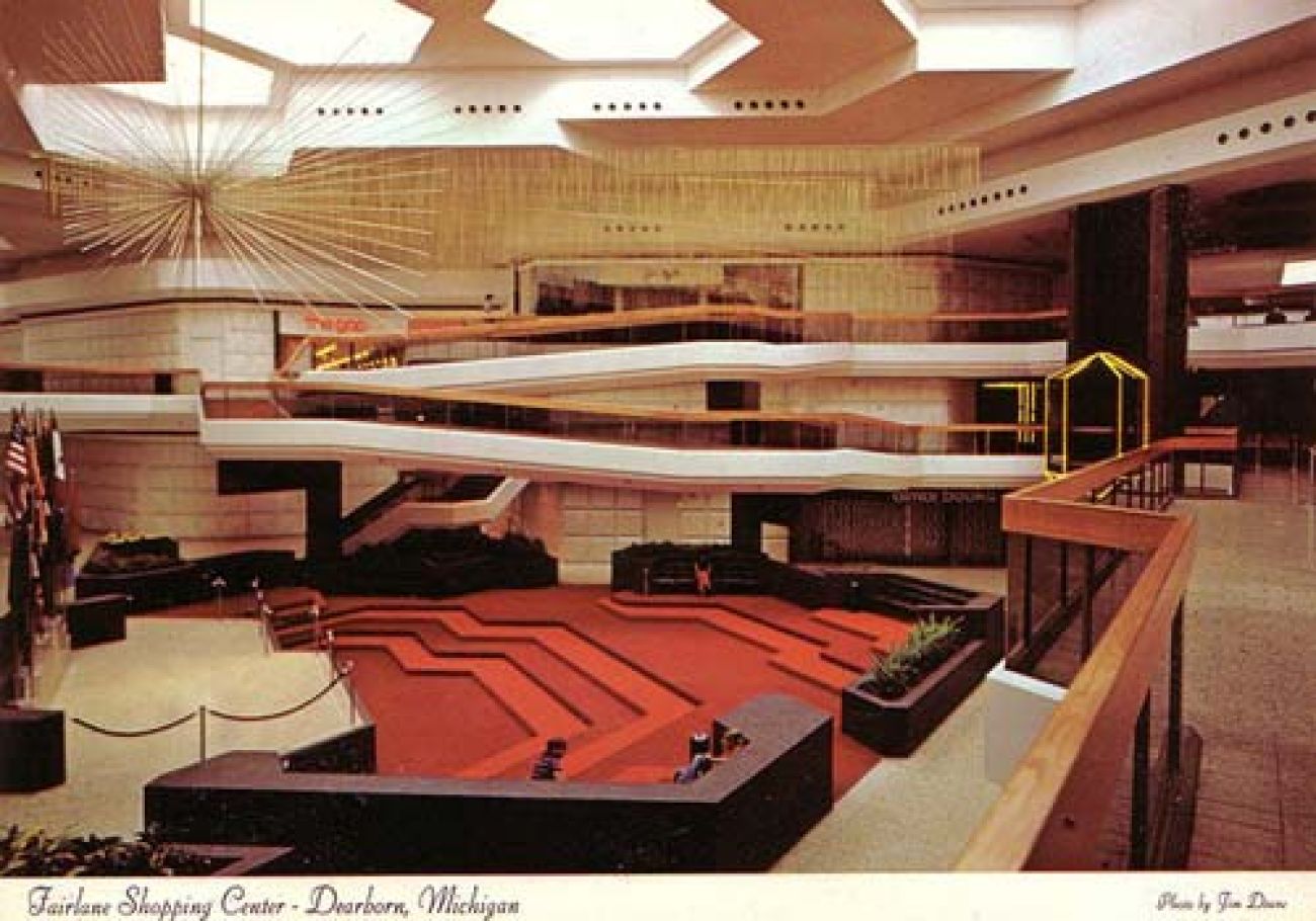 post card of Fairlane Mall