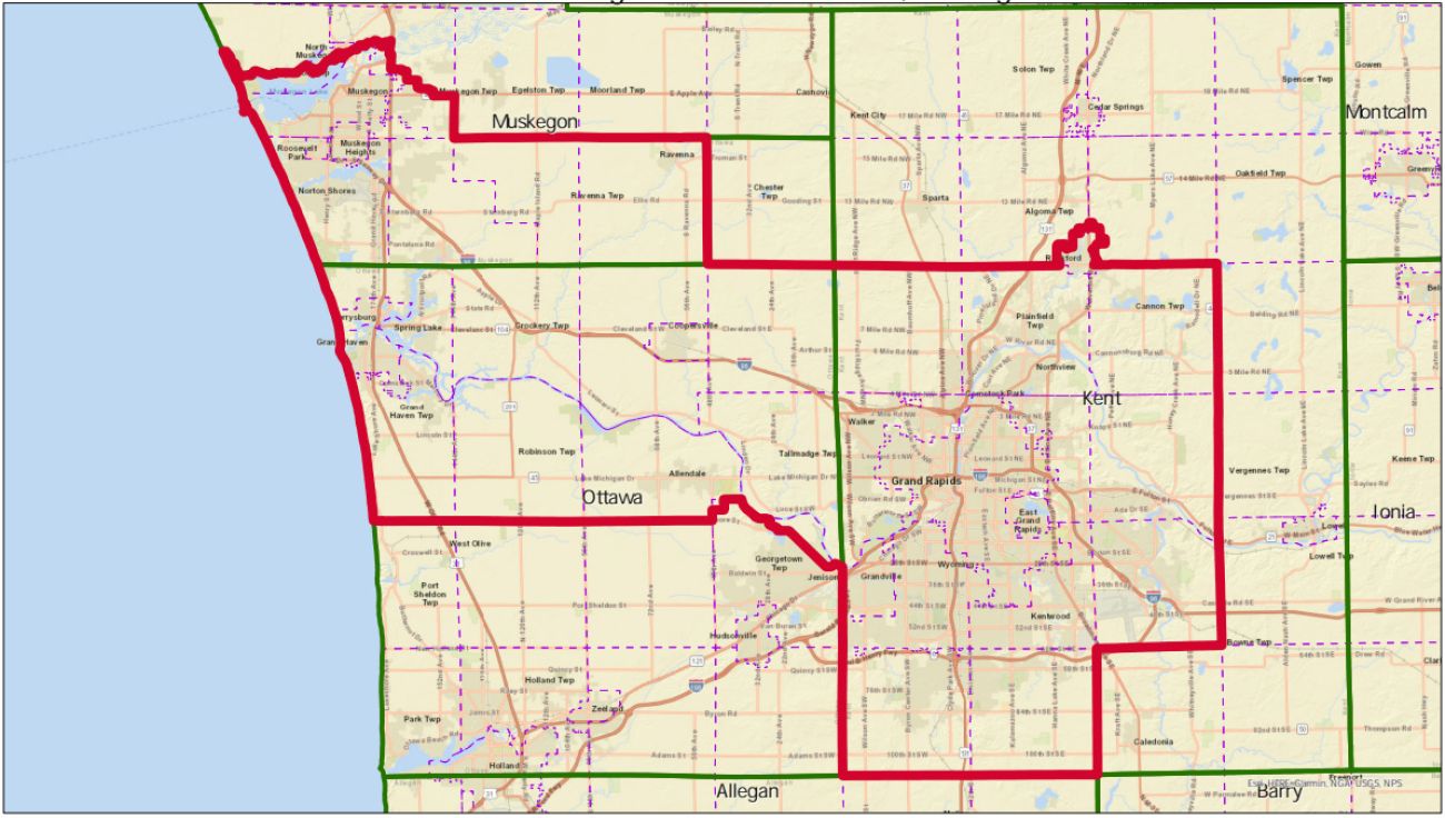 Michigan's 3rd Congressional District map