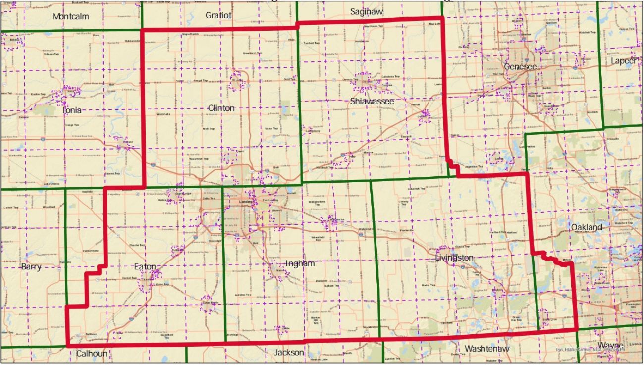 Michigan's 7th Congressional District map