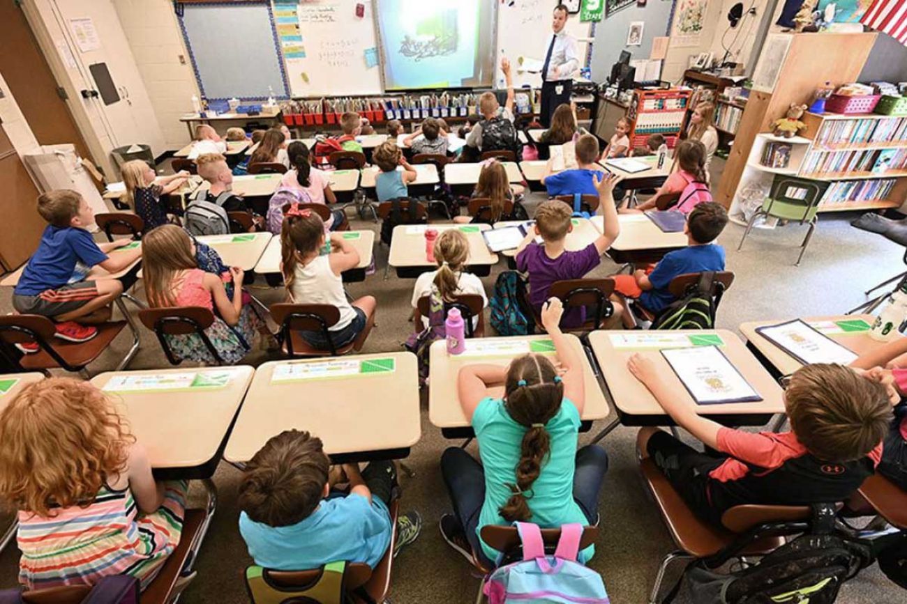 Children in a classroom