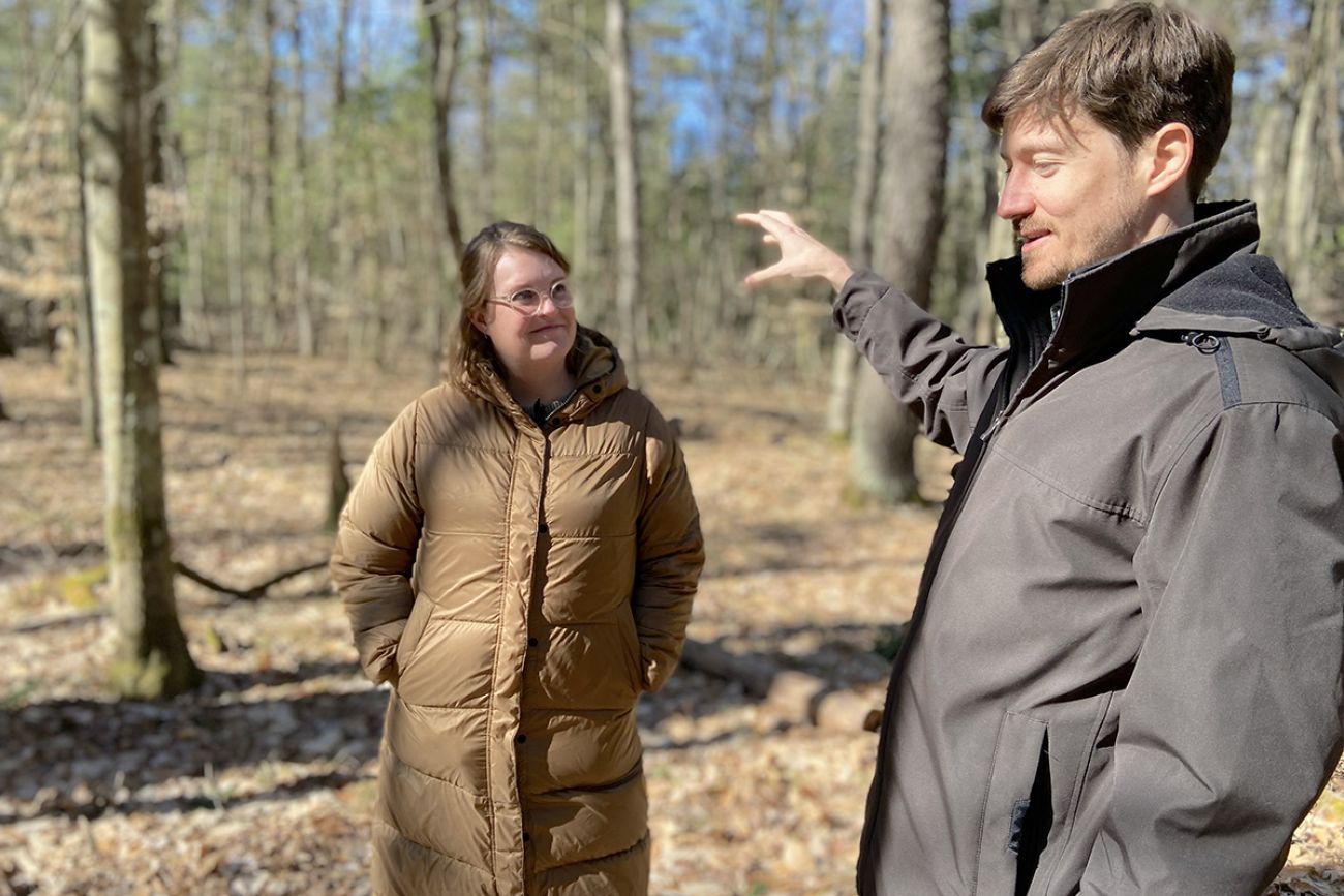 Annica and Peter Quakenbush outside