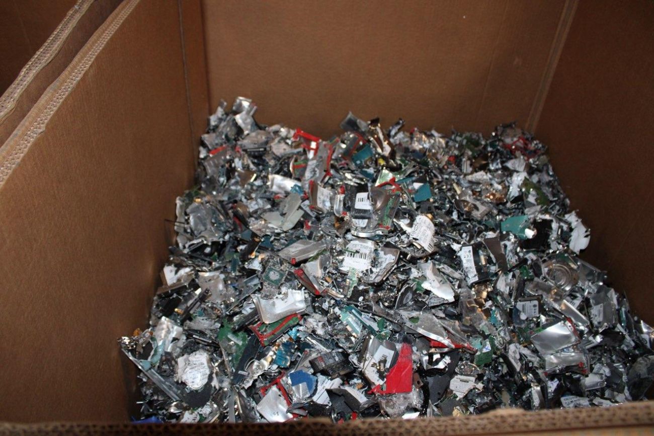 A bunch of metal junk in a box