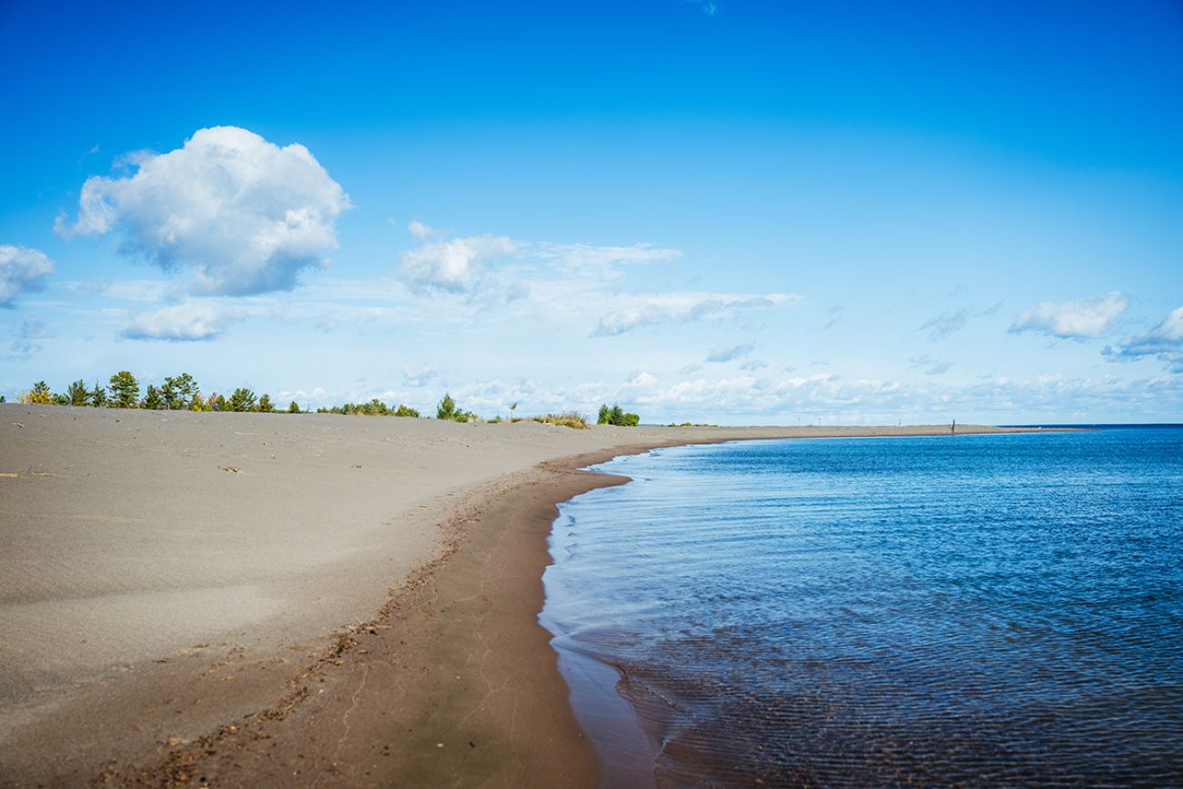 The beach at Sand Point