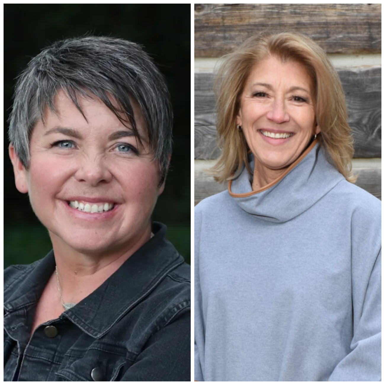 State Rep. Betsy Coffia, D-Traverse City and Republican Lisa Trombley headshots