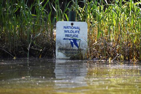 sign at the Shiawassee National Wildlife Refuge 