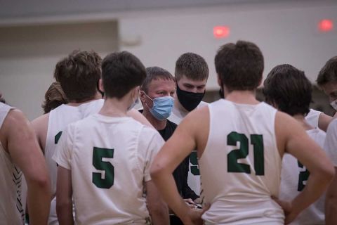  Olivet boys basketball coach Matt Seidl,