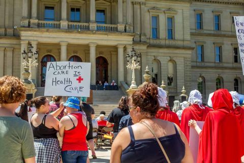 Michigan abortion protest