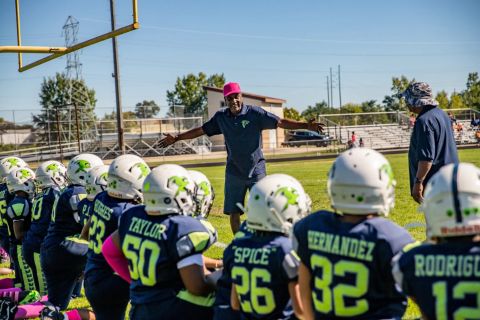 football players in the field