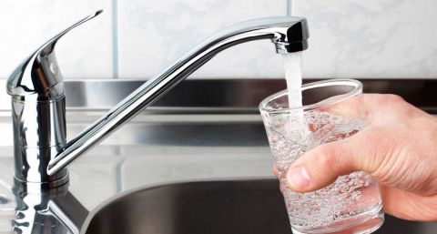 water coming out of sink