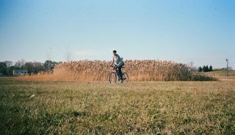 person riding bike