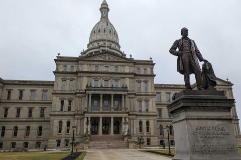 Michigan Capitol building in Lansing 