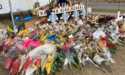 memorial in front of oxford high school