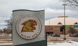 sign for Northern Michigan University