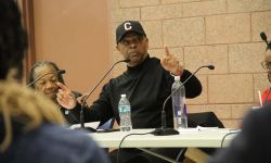 Keith Williams sitting at a table