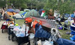 Tents on WSU campus