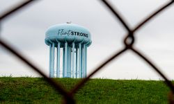 Flint water tower