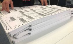 A stack of ballots