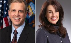 State Sen. Jeff Irwin headshot and Amber Arellano headshot